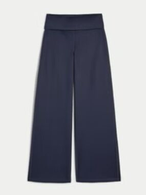 Hollister Women's NAVY Gilly Hicks Active Recharge Wide-leg Foldover Waist Tr